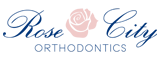 The Rose City Orthodontics website scrolling logo